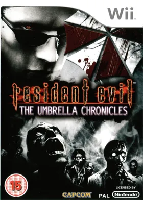 Resident Evil - The Umbrella Chronicles box cover front